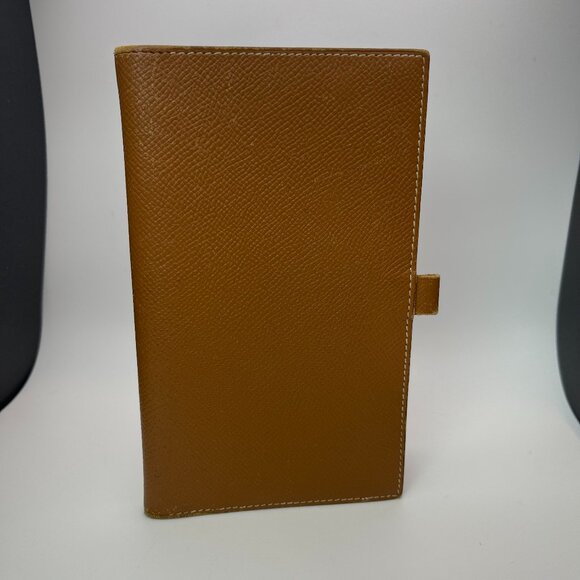 Hermes Chevre Mysore Leather Vision Agenda Cover - Gold / Tan - Preowned - Picture 1 of 7